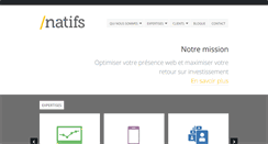 Desktop Screenshot of natifs.ca